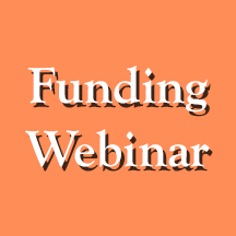 Text that reads "Funding Webinar"